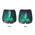 thumbnail image 5 of Picia Northern Lights 2 Pattern Women's 2 in 1 Athletic Running Shorts High Waisted Workout Casual Gym Sweat Shorts with Comfy Liner Zipper Pockets-X-Large, 5 of 9