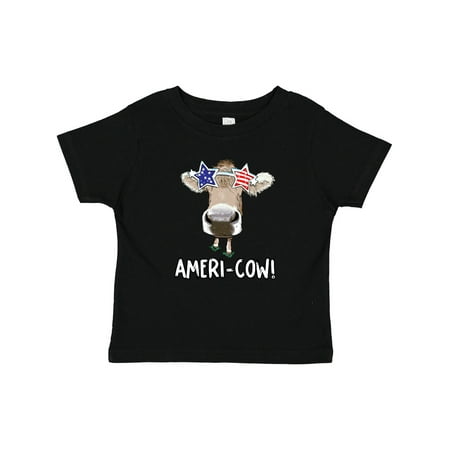 

Inktastic 4th of July Ameri-Cow! Patriotic Cow in Shades Gift Baby Boy or Baby Girl T-Shirt