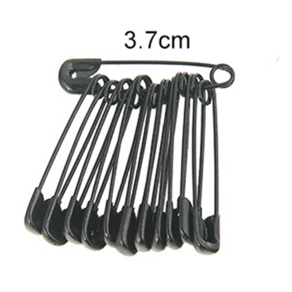 BLACK SAFETY PINS-144 Safety Pins 2 Inch Number 3 Black 