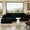 Black 105"L Shaped 3Seats, variant on SOULART 130" Black U L-Shaped Modular Sectional Couch, U-Shaped Sofa with Chaise Lounge, Striped Corduroy Upholstered 4-Seater Sofa with Pillow Back and Square Arms