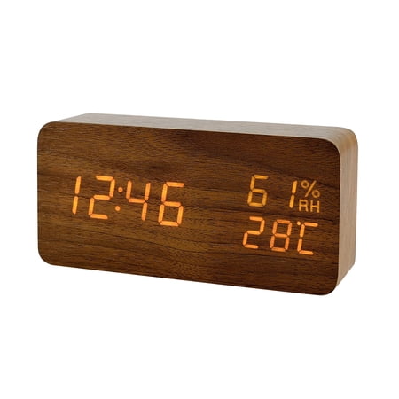 Digital Alarm Clock for Bedroom, Easy Setup Dimmable Dual Desk Clock with Large Numbers, Power-Off Memory Bedside Clock with 5 Alarm Modes, Loud Clocks for Heavy Sleepers