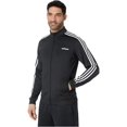 thumbnail image 2 of adidas Men’s Essentials 3-stripes Tricot Track Jacket, Black/White, Medium, 2 of 2