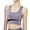 Purple, variant on Sports Bras for Women Casual Breathable Yoga Top No Steel Ring Gathering Running Breathable Black M