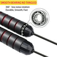 thumbnail image 2 of Jump Rope, Ball Bearings Tangle-Free Rapid Speed Cable Skipping Rope, Adjustable Jumping Ropes for Men, Women   and Kids - 2 Pack, 2 of 7