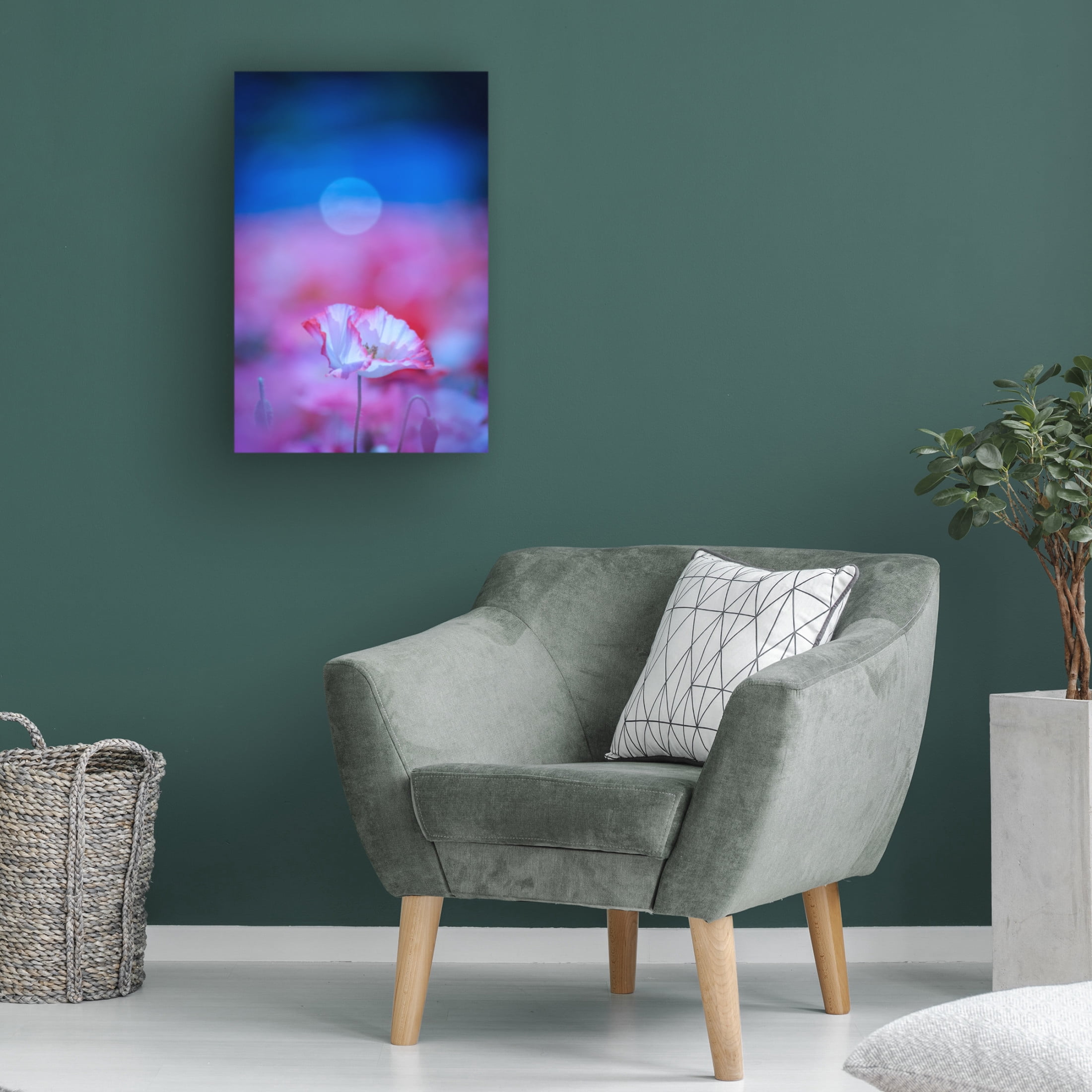 Trademark Fine Art Chisho Nakada  Pink Flowers Canvas Wall Art