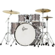 Gretsch Energy 5-Piece Drum Set with Hardware and Cymbals, Grey Steel