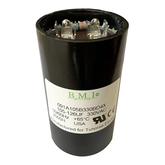105-126UF Motor Start Capacitor, Compatible Replacement Part for U17-1425, U17-2065 and The Start Cap in TCB20M230DLX. Made in USA for Tuhorse, (TH105-126UF)