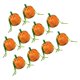 thumbnail image 1 of Fall Candy Bags Pumpkin Shaped Drawstring Bag Orange Velvet Material for Festival Events 10Pack, 1 of 5
