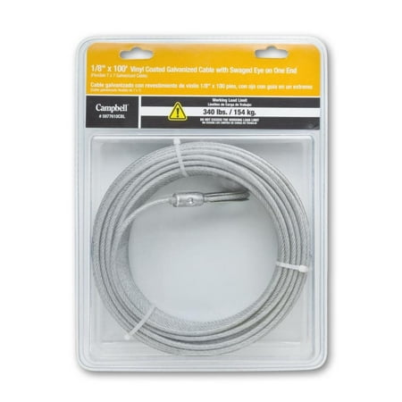 

Campbell 1/8 In. x 100 Ft. Vinyl-Coated Galvanized Cable 5977610CBL