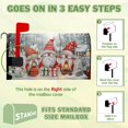 thumbnail image 3 of Christmas Mailbox Covers Magnetic Standard Size Santa Claus Mailbox Cover Hello Winter Mailbox Wrap Gnome Letter Box Cover Home Decor Outdoor Garden Decor 21x18 Inch, 3 of 6