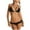Black, variant on ZQGJB Women Two Piece Swimsuit Sexy Swimwear Adjustable Strap Halter String Triangle Bikini Sets(Green,L)