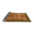 thumbnail image 2 of Ahgly Company Indoor Square Abstract Orange Modern Area Rugs, 7' Square, 2 of 4