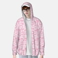 thumbnail image 2 of Balery Ribbon Bow Sudadera ligera de manga larga con capucha y protección solar UPF 50+ para hombre y mujer, ideal para pesca y running-X-Large, 2 of 7