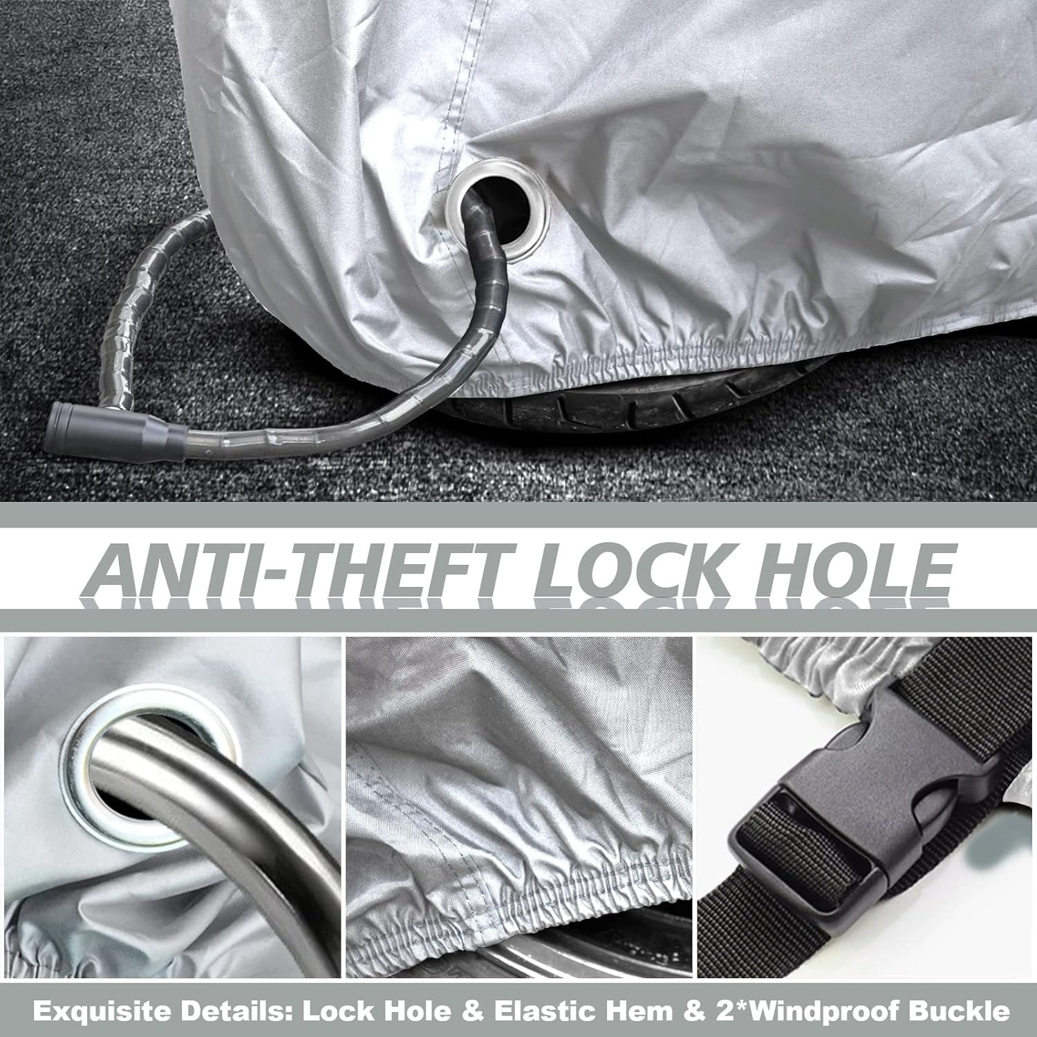 210D Oxford all-weather waterproof, dustproof, and UV resistant motorcycle cover protector, suitable for various types of motorcycles, electric vehicles, etc