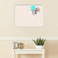 thumbnail image 3 of PinPix 28x22 Custom Cork Bulletin Board Peach White Poster Board Has a Fabric Style Canvas Finish, Framed in Peach White, by ArtToFrames (PinPix-1874), 3 of 5