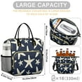thumbnail image 5 of OBREWU Summer Ocean Starfish Women's Insulated Leakproof Large Lunch Bag, Oxford Cloth, 5 of 7