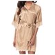thumbnail image 1 of Gibobby Conjunto de lencería Traje Ropa de dormir sexy Ropa de dormir Lencería Pijamas Dama Mujer Encaje Satén Íntimos(Beige, G), 1 of 5