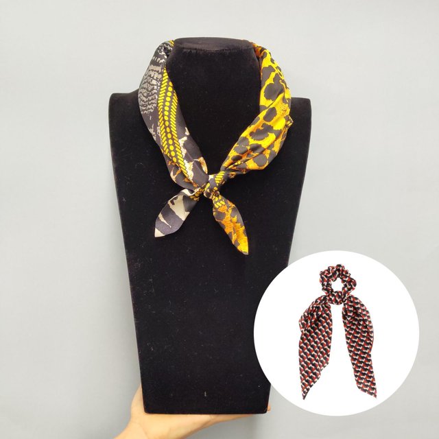 Bufanda Floral para el Cabello Macarena Adorno Diadema 2 en 1
