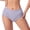 Blue, variant on Women's Briefs with High Waist Tummy Control, Sheer Side Stripe Shaping Panties, Soft Breathable Stretchy Shapewear Underwear, Comfortable Body Shaper