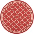 thumbnail image 1 of Safavieh Courtyard Red Indoor Outdoor Rug - Round 7'10", 1 of 5