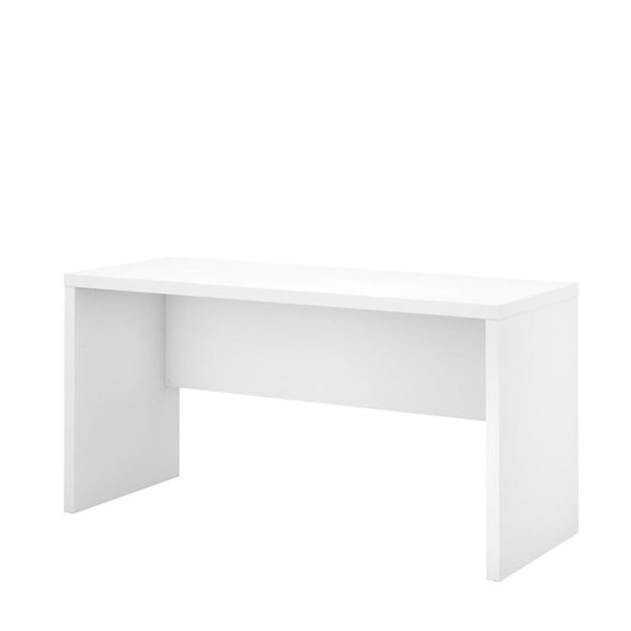 Echo 60W Credenza Desk in Pure White - Engineered Wood