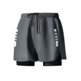 thumbnail image 1 of Mgmyaa Men's Plus Size Athletic Shorts Quick Dry Gym Workout 5 Inch 2 in 1 Running Shorts for Men, 1 of 4