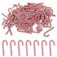 thumbnail image 1 of 100pcs Christmas Candy Cane Miniature Candy Cane Diy Crafts Resin Candy Cane Prop, 1 of 2