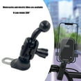 thumbnail image 2 of Quick Install 360 Rotating Motorbike Phone Holder Stand 17mm Extended Rearview Reflector Mounted Support for Bike, 2 of 8