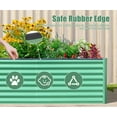 thumbnail image 3 of 6x3x2ft Galvanized Raised Garden Bed, Outdoor Planter Garden Boxes Large Metal Planter Box for Gardening Vegetables Fruits Flowers,Green, 3 of 8