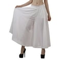 thumbnail image 4 of Moomaya WoMen's Flair Wide Leg Plazzo Pants Solid Color Elastic Waist Bottomwear, 4 of 6