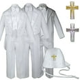 thumbnail image 1 of New Baby Toddler Boys Easter Christening Baptism Tuxedo Suits w/ White Cross Hat, 1 of 1