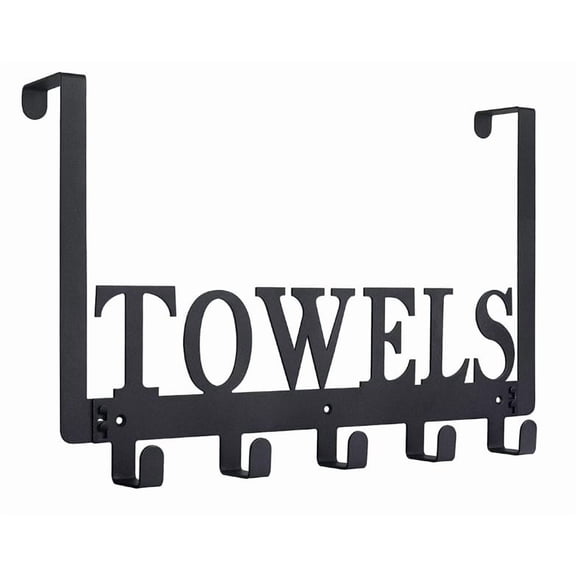 Over The Door Hooks, Towel Hanger Rack for Bathroom, Over Door Towel Rack, Heavy-duty Towel Hooks, Over The Door Coat Rack, Door Hanger Hooks Suit for Bathroom, Bedroom, Kitchen