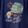 thumbnail image 3 of Trash Truck Trash Or Treat Halloween Youth T Shirt (Navy, XS-XL), 3 of 4