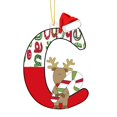 thumbnail image 1 of Decoración del hogar, decoración de habitaciones, decoración de paredes, letra inglesa colgante, decoración acrílica plana, árbol de Navidad, decoración del hogar, decoración de fiestas, regalo, letra, 1 of 3