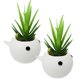 thumbnail image 1 of Maceta Decorativa 3D Ballena BalleFlowyWhite 2 Pzs 6.5x11cm Azul No incluye Planta., 1 of 2