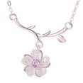 thumbnail image 3 of Collier Pendentif Bijoux Fleur de Cerisier Collier Charme Collier pour Femmes, 3 of 10