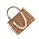 thumbnail image 2 of 1 bolso de paja de moda para mujer, bolso de playa, bolso rural portátil., 2 of 8