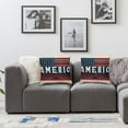 thumbnail image 2 of nygtbtfer Pillow Set of 2 Blue Red White Stripes Stars Throw Pillow Covers Faith Family Freedom American Flag Flower Boot Pillows for Home Sofa Couch Deal of The Day White, 2 of 7