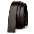 thumbnail image 6 of Catelles Men's Top-Grain Cowhide Leather Automatic Buckle Black Belts,Without Buckle ,Gift Box, Business and Casual Pant,1.38"Width Fits waist 39", 6 of 10
