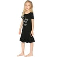 thumbnail image 3 of Arshiner Girls Nightgowns Summer Soft Cute Cartoon Print Pajama Sleep Dress, 3 of 7