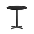 thumbnail image 1 of Flash Furniture Table-X-Base en Stratifié 24e, Noir, 1 of 2