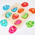 thumbnail image 1 of Juegos De Mesa De Memoria De Dinosaurio De Madera, Juguete Para Niños, Juego De Rompecabezas 3D, Juguetes Educativos Para Niños, Regalo De Cumpleaños ANGGREK Wooden Dinosaur Memory Board Games, 1 of 8