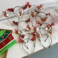 thumbnail image 2 of Diadema de astas navideñas, bonita cueva para el cabello para Halloween, paquete de cabello fino, bonita pinza para el cabello, tocado para el cabello a presión, estilo fresco y dulce, 2 of 5