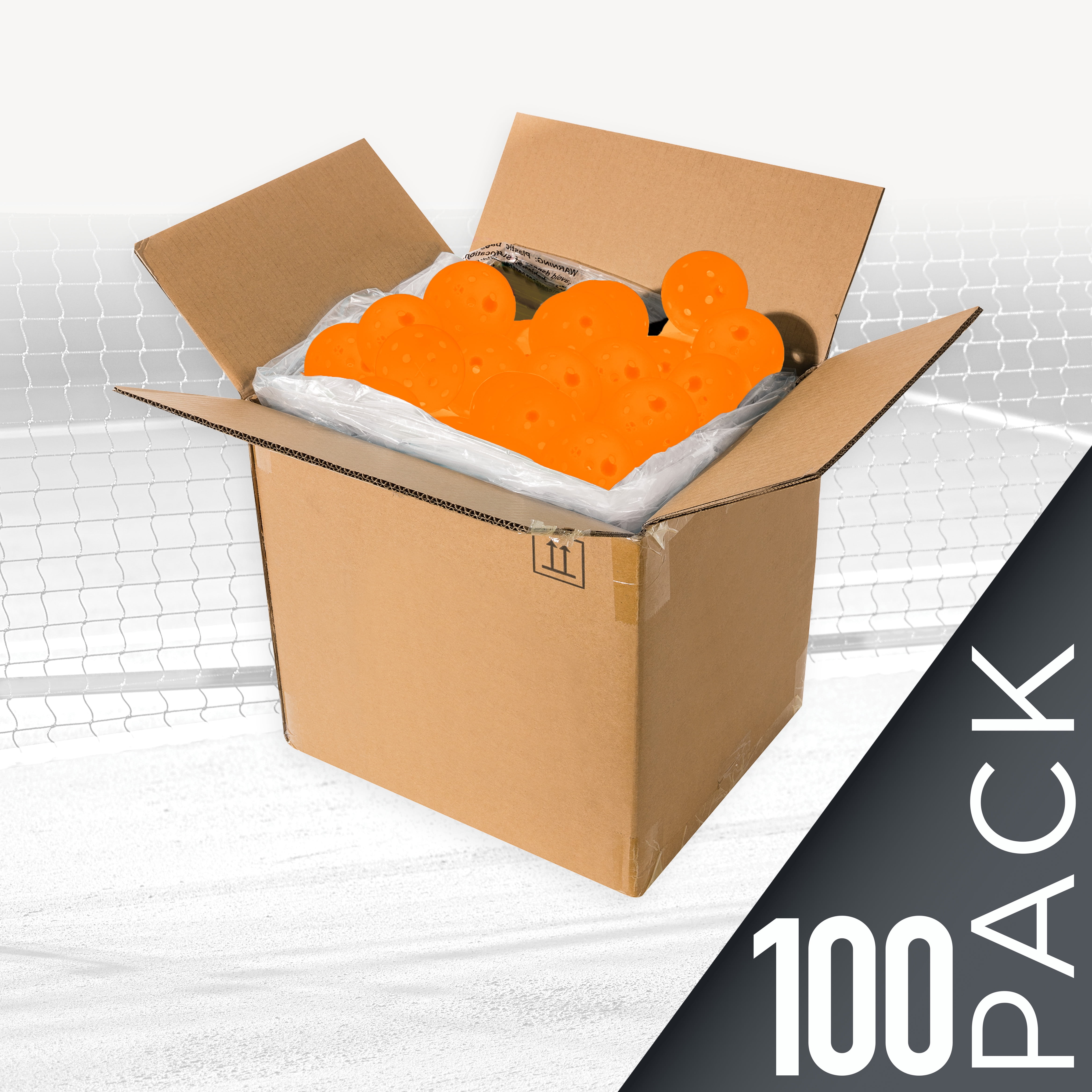 (3 pack) Franklin Sports X-40 Outdoor Pickleballs - Official Size - Lava - 100 Pack