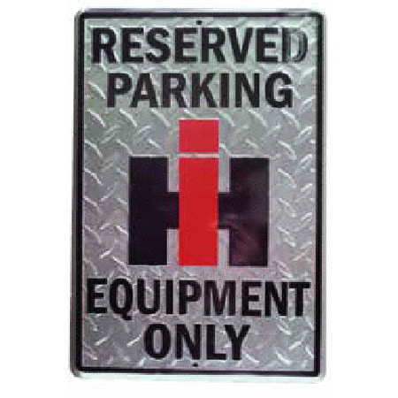 Farmall Tractor Signs - Case IH Reserved Parking Raised Diamond Sign