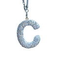 thumbnail image 2 of Bling Car Letter Charm Faux Crystal Letter Pendant Car Rear View Mirror Hanging Rhinestone Alphabet Ornament for Car Tree Accessory, 2 of 8