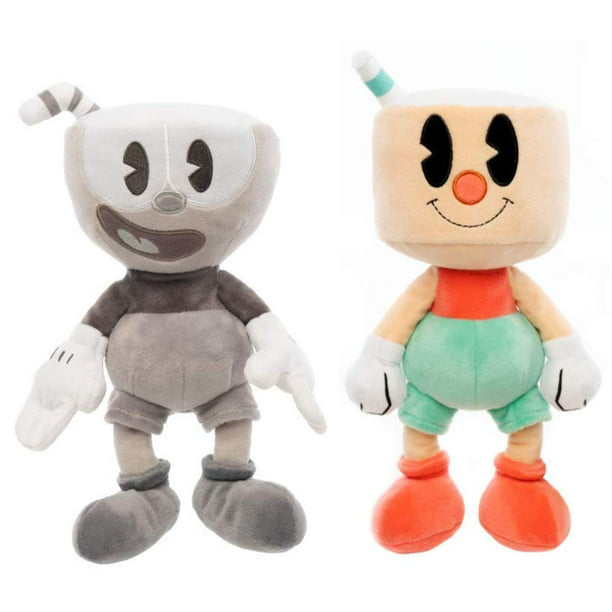 Cuphead 8 Plush Set Of 2 Cuppet And Black White Cuphead Walmart