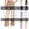 thumbnail image 2 of Girls High Waist Draped Straight Leg Trousers Casual Suit Style Pants with Pleated Front and Functional Pockets, 2 of 6