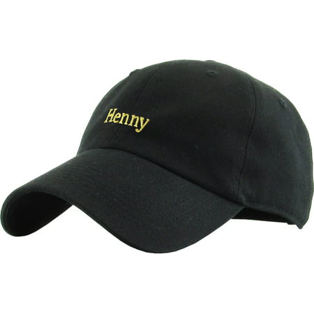 Henny Dad Hat Black Baseball Cap Polo Style Adjustable Vodka Alcohol Hats Jughead Patagonia Beer Cap Playboy Octopus (Best Low Alcohol Red Wine)