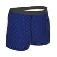 thumbnail image 2 of KLL Navy Blue Men's Cotton Boxer Briefs Underwear-X-Large, 2 of 8